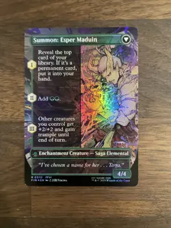 MTG Final Fantasy Esper Origins #370 - FOIL - NM - Borderless Rare - Image 2