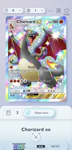 Charizard ex 108 Pokemon TCG Pocket Shining Revelry - Image 2
