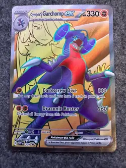 2023 Pokemon Cynthia’s Garchomp ex 204 Black Star Promo SVP Full Art Holo Rate - Image 1