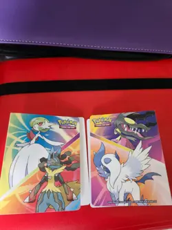 2 lot Pokemon Mega Evolutions MEG promo/MEG 160 Mega Lucario w/mini portfolios - Image 5