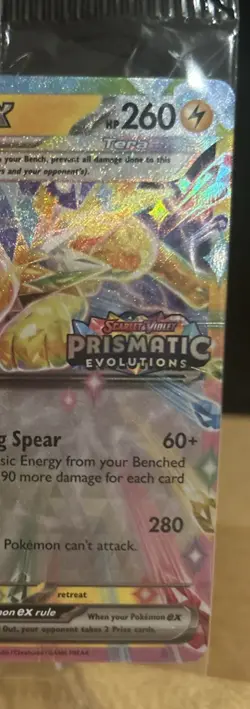 Pokemon Prismatic Evolutions Jolteon ex 030/131 Surprise Box Stamped Sealed - Image 3
