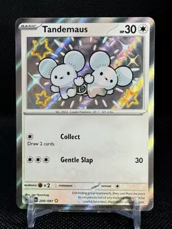 2024 POKEMON TANDEMAUS 209/091 PALDEAN FATES SHINY RARE - NM - Image 1