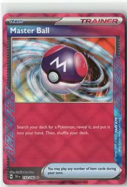 Master Ball, Pokemon SV05: Temporal Forces ACE SPEC Rare, 153/162 NM - Image 1