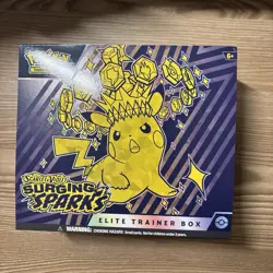 Pokemon TCG Scarlet & Violet Surging Sparks Pokemon Elite Trainer Box ETB - Image 1