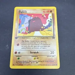 Pokemon 1st Edition Diglett 52/82 Team Rocket - Image 1