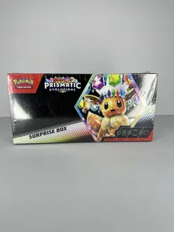 NEW Sealed Pokemon TCG Prismatic Evolutions Surprise Box - Image 1