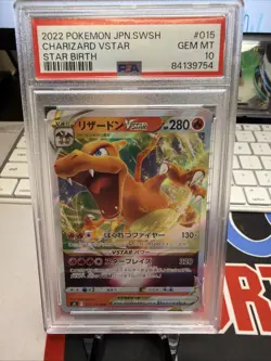 PSA 10 Charizard VSTAR 015/100 S9 Star Birth 2022 Japanese Pokemon Card SWSH - Image 1