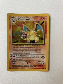 Pokemon TCG Charizard 004/102 Base Set Holo Card - Image 3