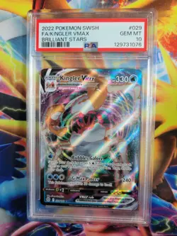 Pokemon Kingler VMax Brilliant Stars #029 Graded Card PSA 10 - Image 1