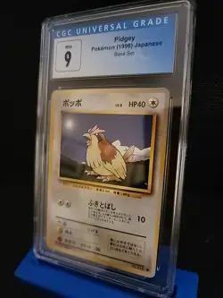 CGC 9 MINT Pidgey No 016 Base Set Japanese Pokemon Card - Image 3