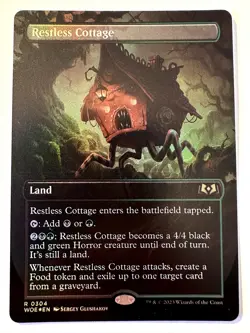 Restless Cottage (Borderless) Foil R Wilds of Eldraine 304 NM - Image 1