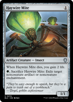 Haywire Mite #274 | Near Mint | BLC Bloomburrow Commander Magic MTG - Image 1