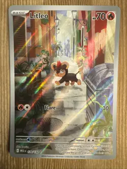 Litleo 139/132 Illustration Rare Mega Evolution Pokemon TCG Playset NM - Image 1
