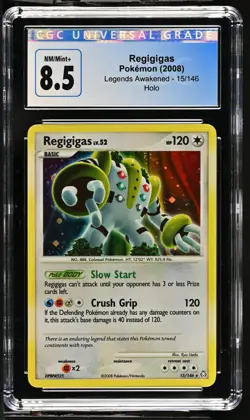 1 of 51! Low Pop Regigigas Holo CGC 8.5 2008 Pokemon D&P Legends Awakened 15/146 - Image 1