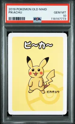 2019 POKEMON OLD MAID PIKACHU PSA 10 - Image 1