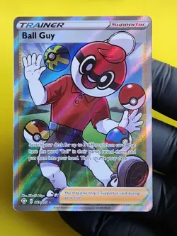 Pokemon TCG Ball Guy Shining Fates 065/072 Holo Ultra Rare (NM+/M) Condition - Image 1
