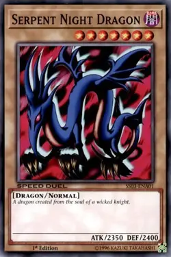 1x Serpent Night Dragon - 1st Edit NM Eng YuGiOh - Speed Duel Ultimate Predators - Image 1