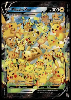 Pikachu V-Union SWSH142 JUMBO OVERSIZED Black Star Promo Pokemon Card - Image 1