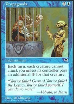 MTG Propaganda, Tempest, Heavily Played, English - Image 1