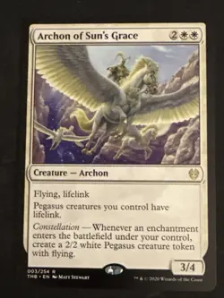 1x Archon of Sun's Grace (003) Theros Beyond Death LP MTG Magic x1 MKE - Image 1