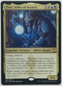 MTG Tivit, Seller of Secrets Commander: Streets of New Capenna Foil - Image 1