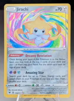 Pokemon Jirachi 119/185 Sword & Shield: Vivid Voltage Amazing Rare Near Mint - Image 1