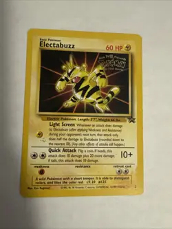 1999 Pokemon Electabuzz Wotc Black Star Promo - Image 1