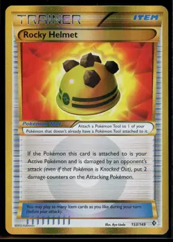 Pokemon TCG Rocky Helmet Boundaries Crossed 153/149 Holo Secret Rare - Image 1