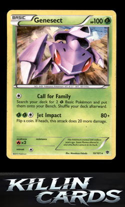 Genesect - 10/101 (BW Plasma Blast) 010/101 Pokemon Holo Rare Deck Exclusives Ca - Image 1