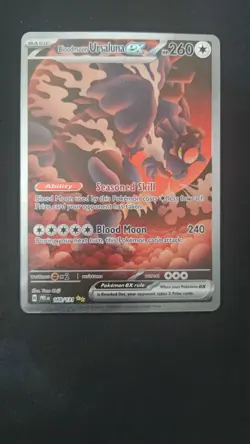 Bloodmoon Ursaluna EX 168/131 Prismatic Evolutions SIR Pokemon - Image 1
