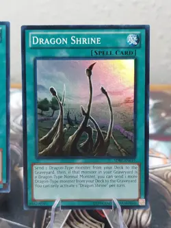 3x Yugioh Dragon Shrine SDBE-EN019 Super Rare Unl Ed LPx2 & HPx1 - Image 3