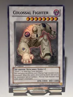 Yu-Gi-Oh! TCG Colossal Fighter 5DS1-EN043 1ST EDITION ENGLISH NM - Image 1