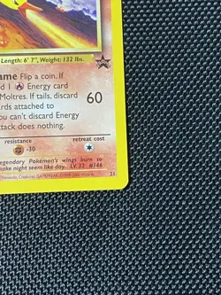 Moltres - 21 - Pokemon Wizards Black Star Promo Card Movie 2000 NM - Image 4