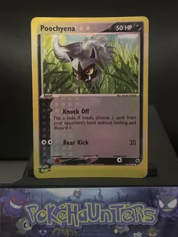 Pokemon Card Poochyena 64/109 EX Ruby & Sapphire Reverse Holo NM - Image 1