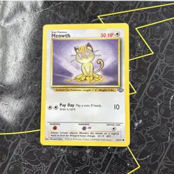 Meowth 56/64 - Jungle Unlimited Pokemon Card - Vintage WOTC D67 - Image 1