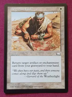 Magic The Gathering WEATHERLIGHT ARGIVIAN FIND white card MTG - Image 1