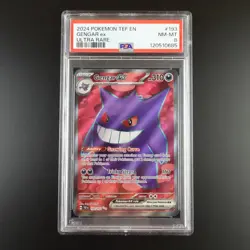 PSA 8 Gengar 193/162 Pokemon Temporal Forces Ultra Rare Graded Card - Image 1
