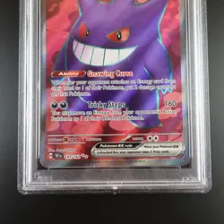 PSA 8 Gengar 193/162 Pokemon Temporal Forces Ultra Rare Graded Card - Image 3