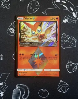 Pokemon TCG Victini Dragon Majesty Holo Prism Star Rare Card 7/70 - Image 1