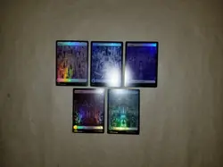 MTG Murders at Karlov Manor FOIL Basic Land Set of 5 (NM/M) One of Each Artwork! - Image 2