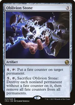 1x Oblivion Stone NM Eng MTG - Iconic Masters - Image 1