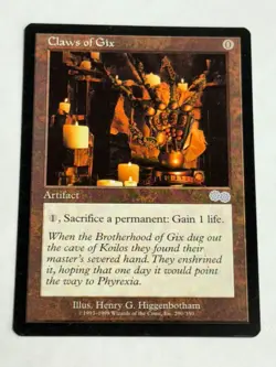 Claws of Gix - Urza's Saga - Magic The Gathering NM/M - Image 2