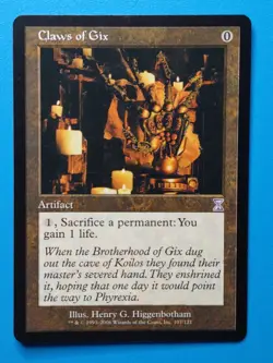 MTG 1x Claws of Gix NM Time Spiral Magic - Image 1