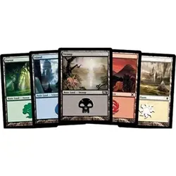MTG 200 Basic Lands (40 Each Plains, Island, Swamp, Mountain, Forest) - Image 1