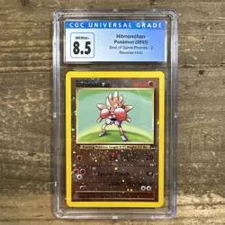 Pokemon Best of Game 2003 Hitmonchan Reverse Holo 2/9 Graded CGC 8.5 Near Mint+ - Image 1