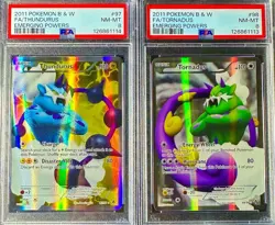Tornadus & Thundurus Full Arts Emerging Powers Pokemon 2011 Sequential PSA 8 - Image 1