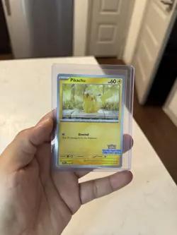 Pokemon TCG 2024 Pikachu Black Star Promo Illustration Contest SVP NM Condition - Image 1