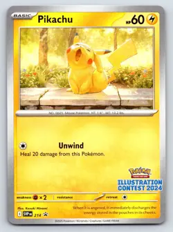 Pikachu - (Illustration Contest 2024) Promo Pokemon SV: Scarlet & Violet Promo C - Image 1