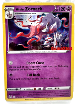 2022 Hisuian Zoroark Pre-Release Promo SWSH272 Pokemon TCG Lost Origin SEALED - Image 1