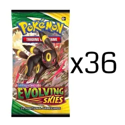 Pokemon Evolving Skies 36x Booster Packs. Equivalent To Booster Box - Image 1